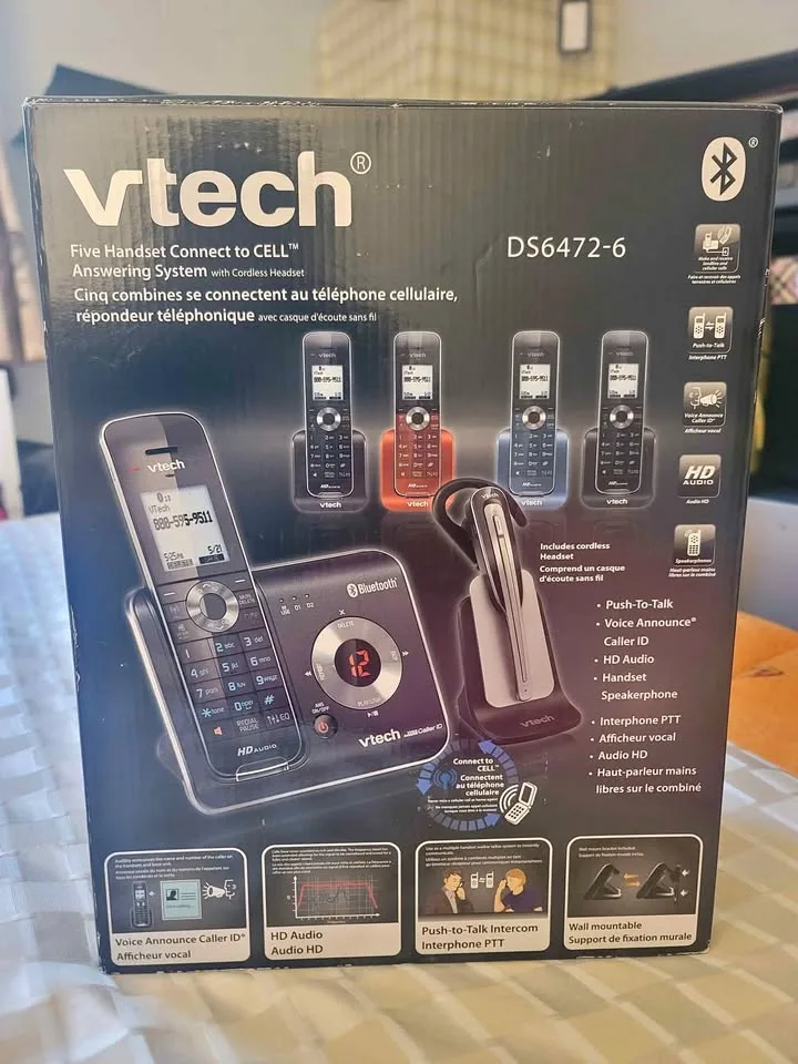 Vtech 5 Handset Phone with Cordless Headset thumbnail