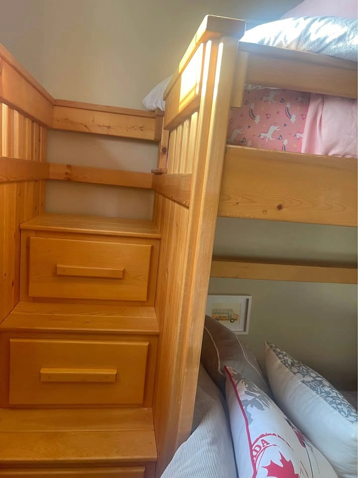 Handmade solid wood bunk beds