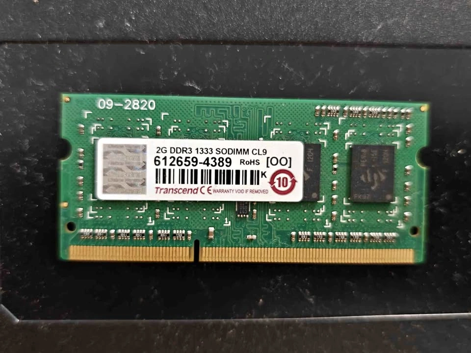 2GB Transcend DDR3 Laptop RAM 1333MHz SO-DIMM - Tested