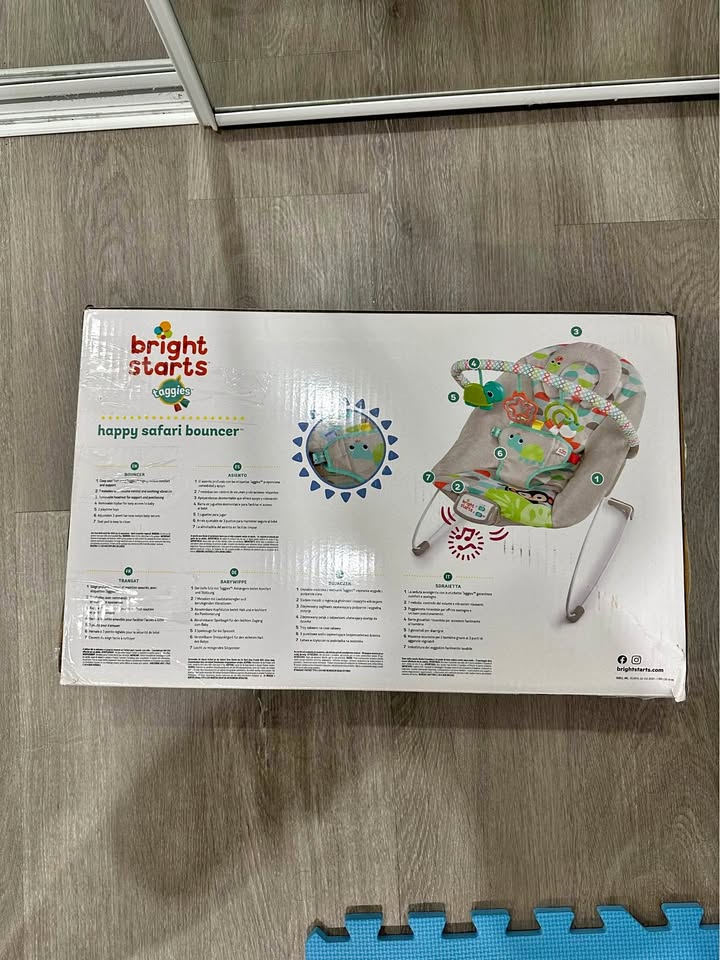Bright Starts Happy Safari Bouncer (0 to 6 Months)