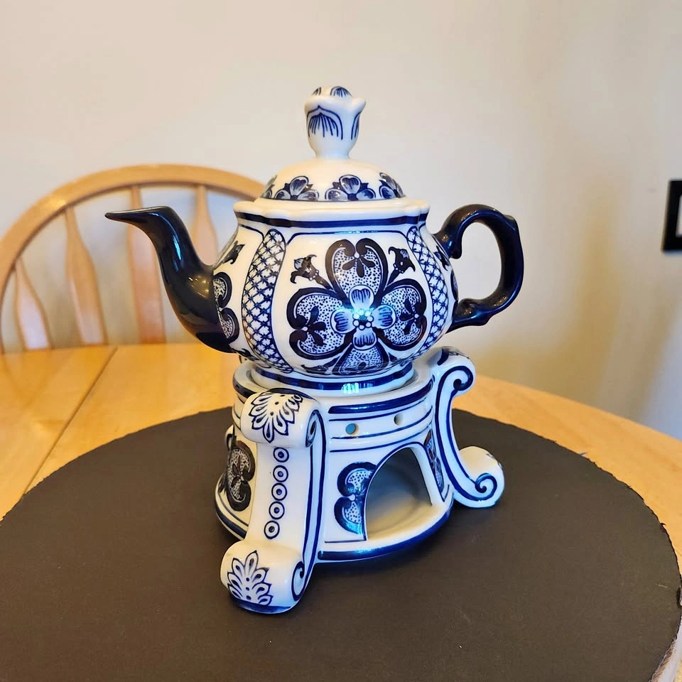 Bombay Company 3 Pc Teapot for One with Warmer
