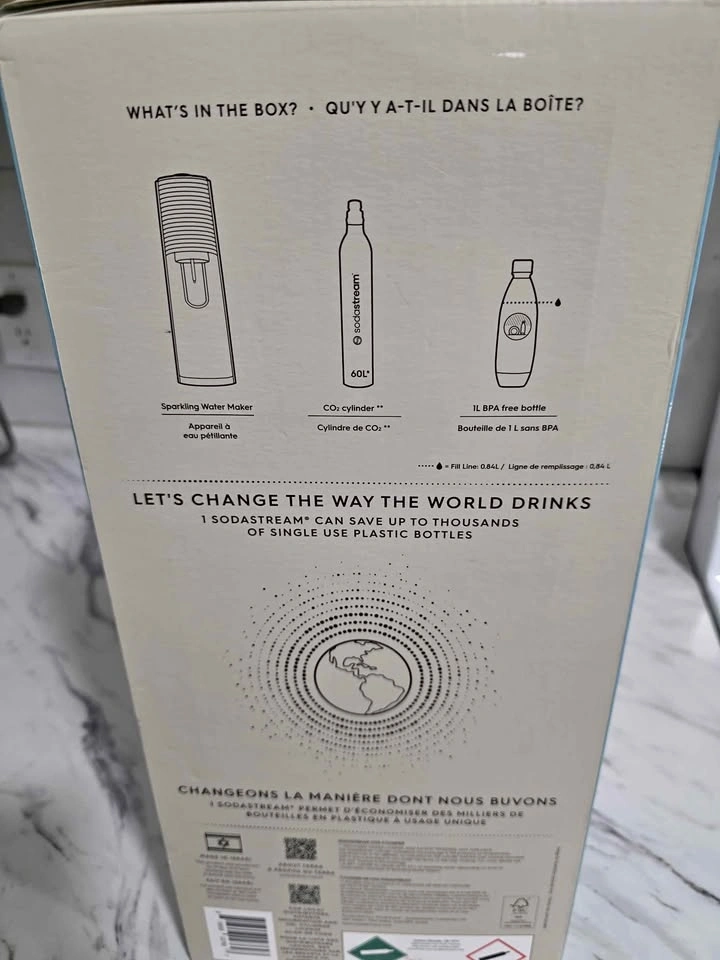 BRAND NEW SodaStream Terra + Full CO2 Cylinder