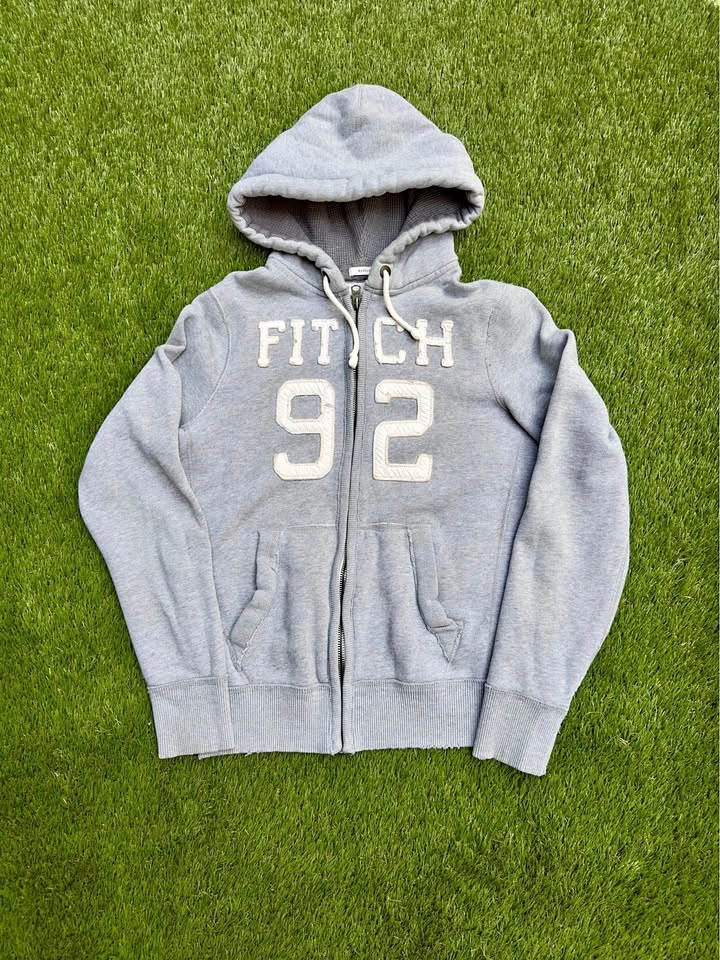 Y2K Abercrombie & Fitch Zip Hoodie - Men's Medium