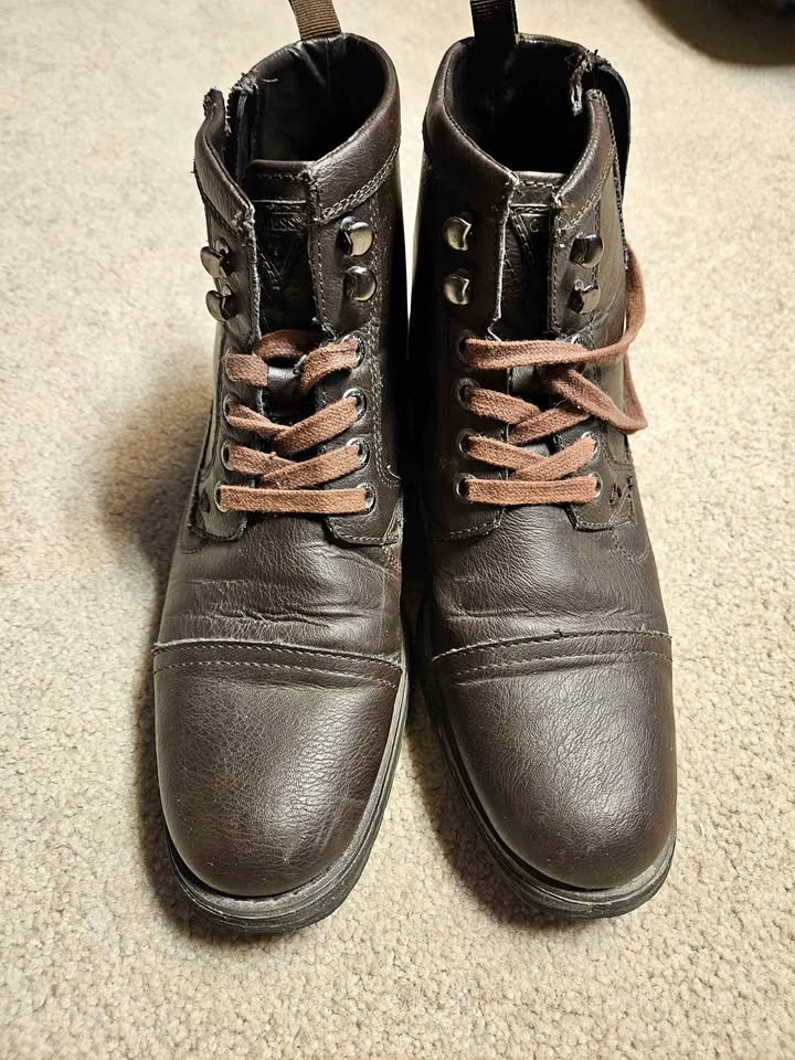 Men's Brown Guess Ankle Boots Size 10