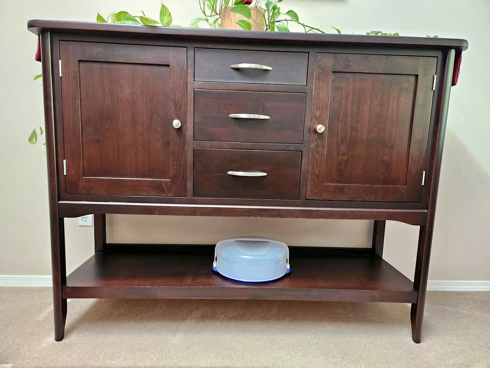 Solid Wood Side Board - Soft Close Drawers