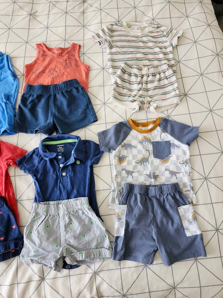 9M Baby Boy Summer Set + Shoes - photo 2