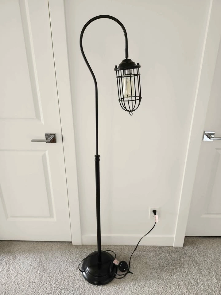 Black Industrial Floor Lamp - photo 2