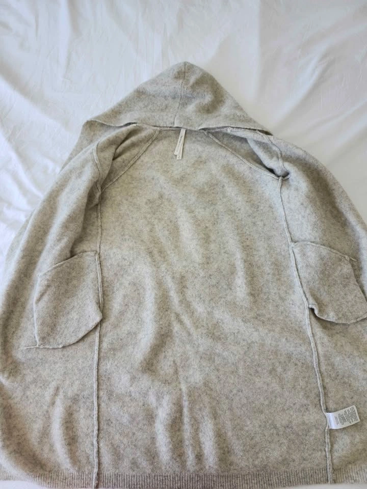 Grey Hooded Cardigan. Size S - photo 2