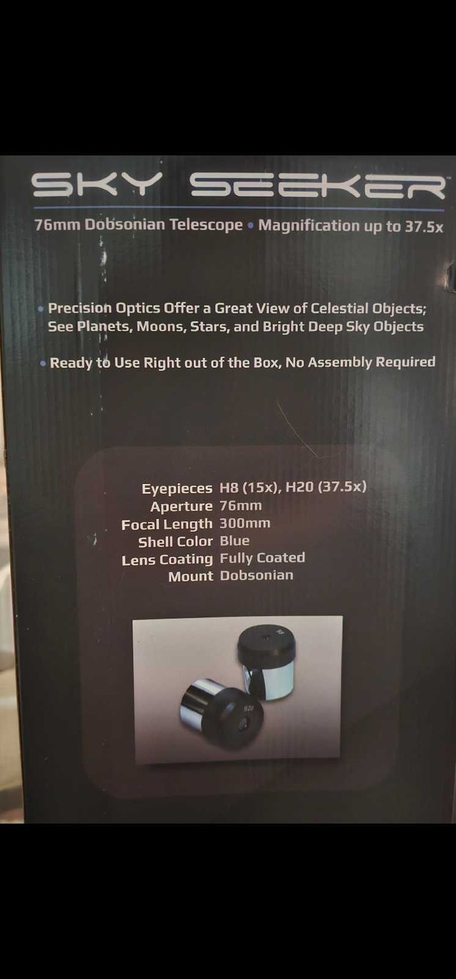 76mm Sky Seeker Dobsian Telescope - BRAND NEW - photo 4