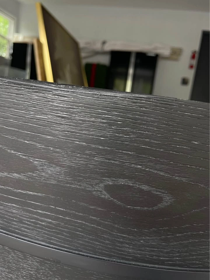 Restoration Hardware Elodi 72” Black Oak Executive Desk - photo 4