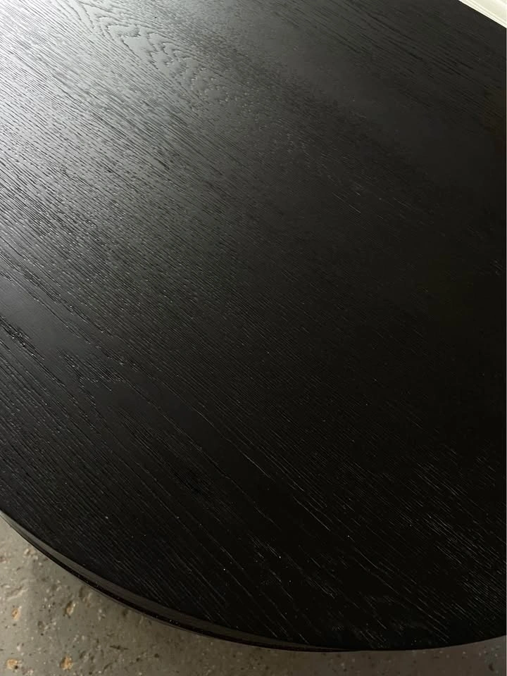 Restoration Hardware Elodi 72” Black Oak Executive Desk - photo 5