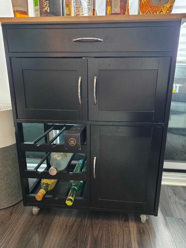 Kitchen Bar Rolling Cart