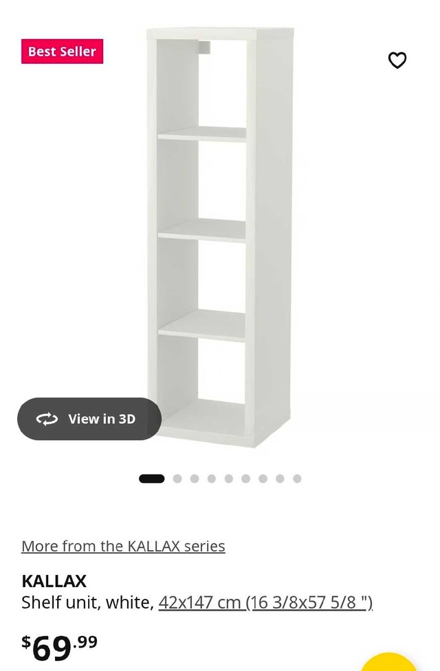 Ikea Kallax 4x1 with Shelves