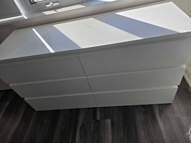 Like New Ikea Storklinta Dresser 6 Drawers White - photo 2