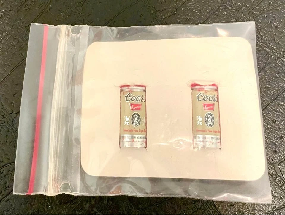 Vintage Coors Banquet Can Earrings - photo 2