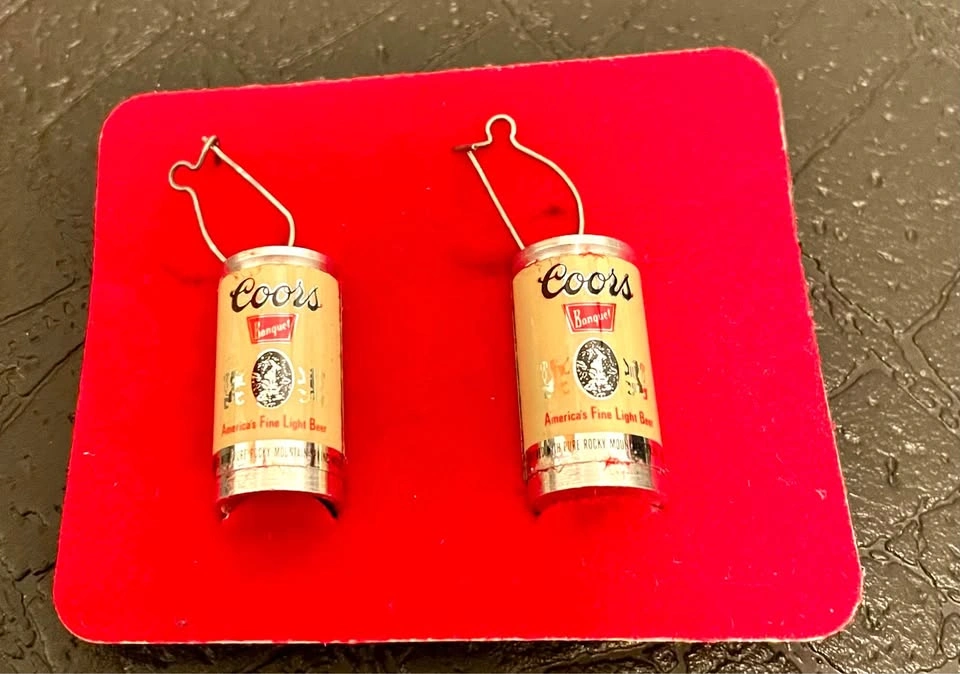 Vintage Coors Banquet Can Earrings - photo 3
