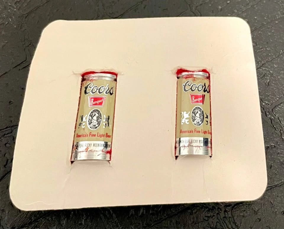 Vintage Coors Banquet Can Earrings - photo 4