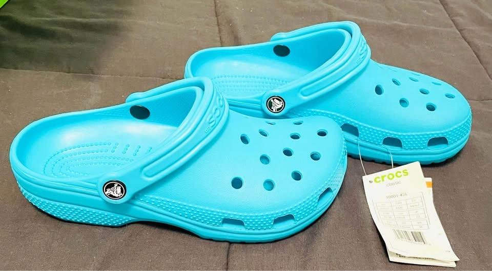 Brand new, never worn, Digital Aqua colored Crocs, size men’s 5/ - photo 5