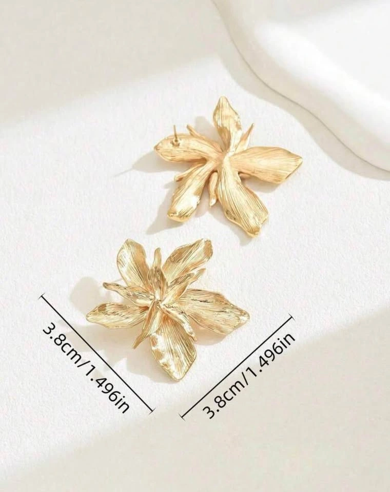 Flower earring / stylish earrings - photo 2