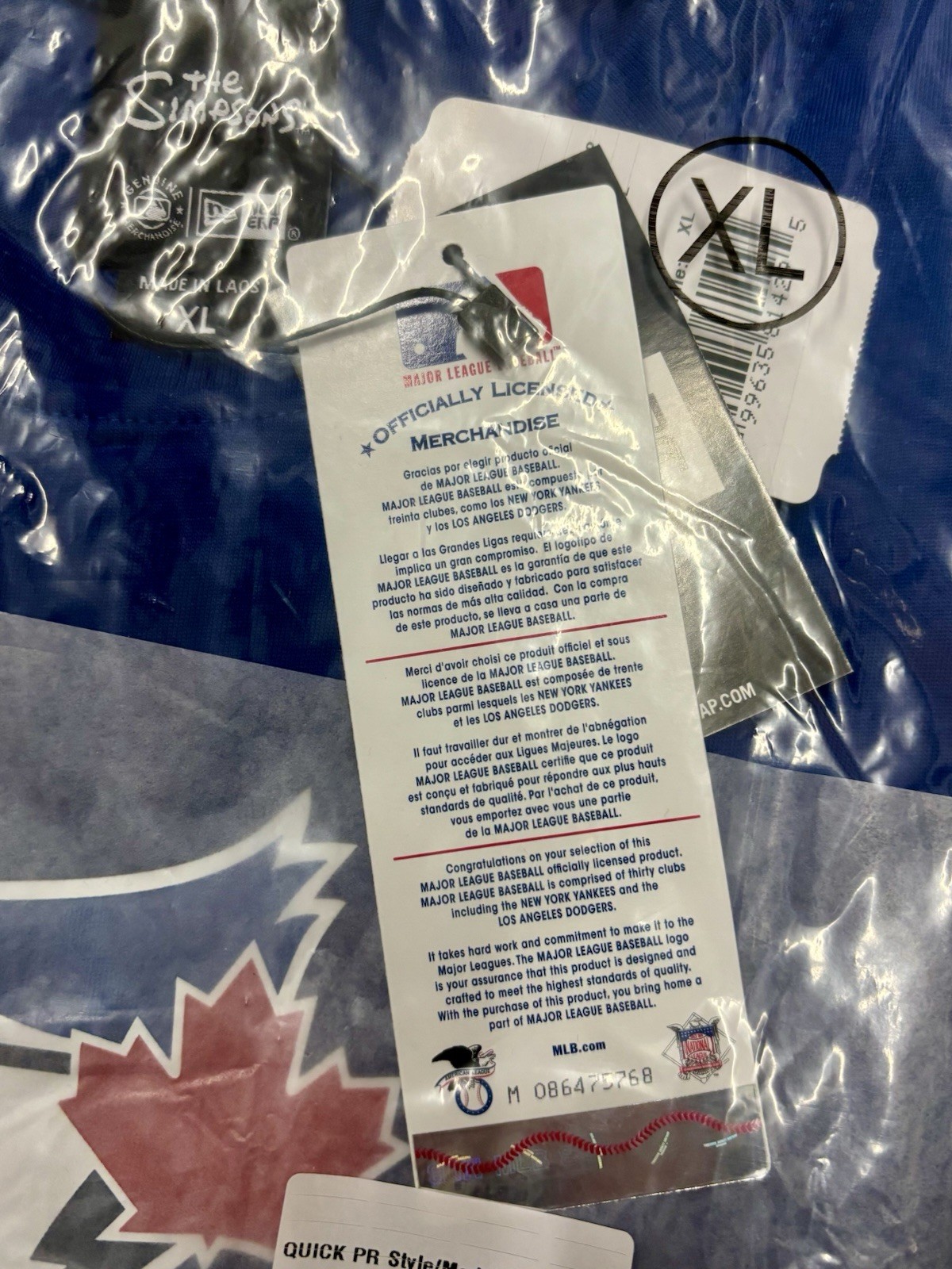 MLB Toronto Blue Jays x The Simpsons Cloud New Era Shirt Men's X - photo 3