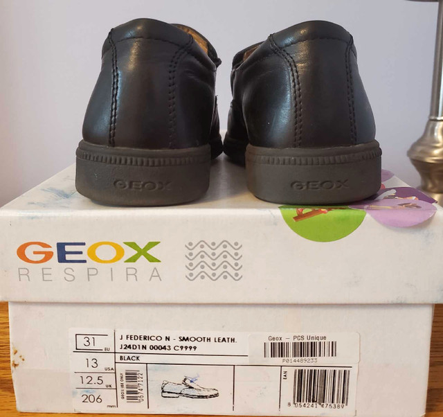 GEOX children's dress shoes, Size 13, Black - photo 3