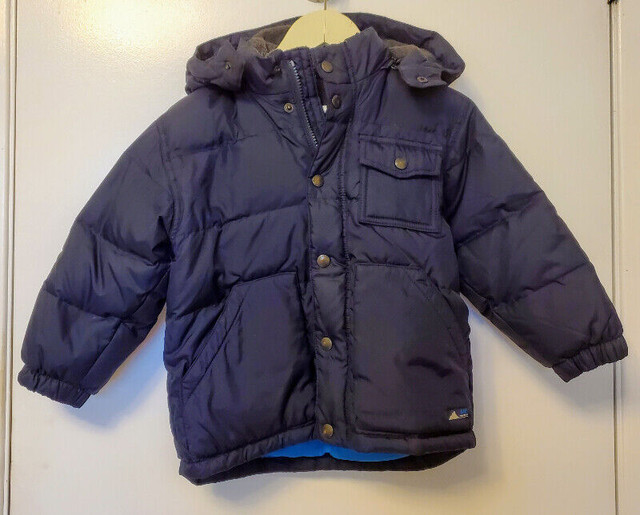 Baby GAP winter puffer jacket coat, Blue, Size 3