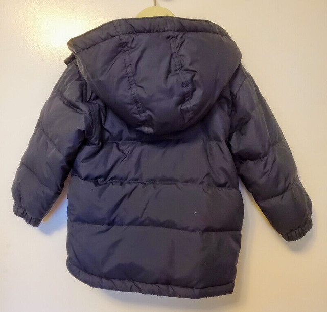 Baby GAP winter puffer jacket coat, Blue, Size 3 - photo 2