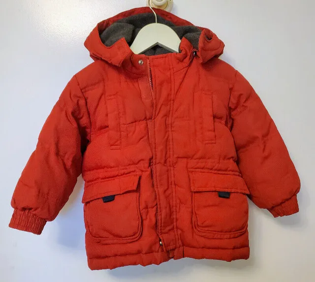 Baby GAP winter jacket coat, Red, Size 2 thumbnail