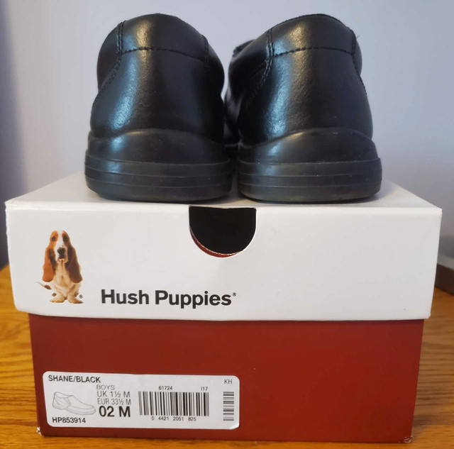 Hush Puppies dress shoes, Size 2 children's, Black, Shane - photo 4