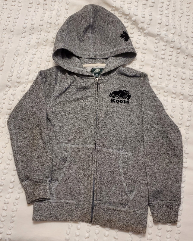 Roots salt & pepper hoodie Size 7-8 years
