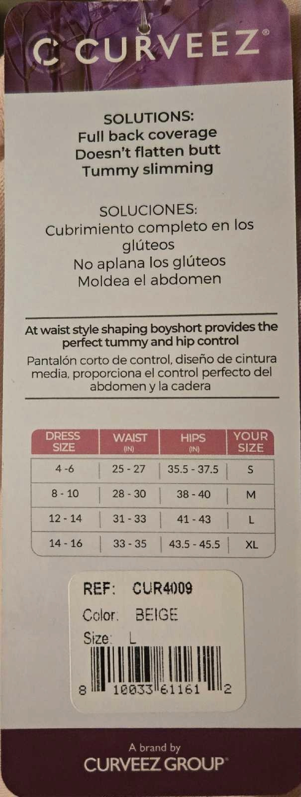 NEW Curveez Perfect Shape Boyshort, Firm control - photo 3