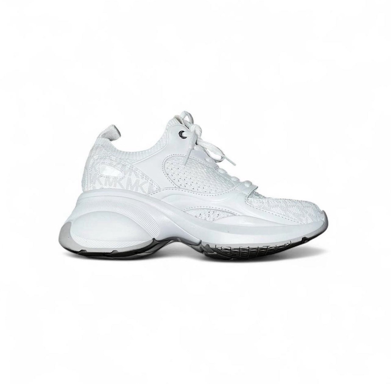 Michael Kors Zuma Knit Trainer White Chunky Sneakers - photo 3