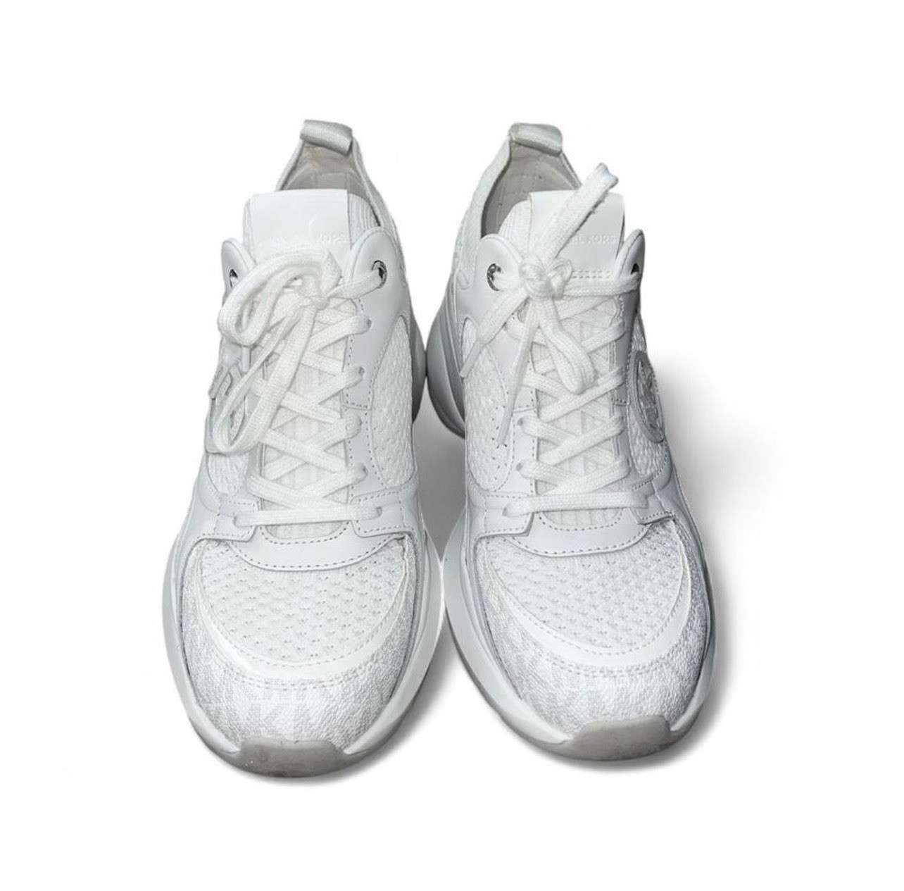 Michael Kors Zuma Knit Trainer White Chunky Sneakers - photo 4