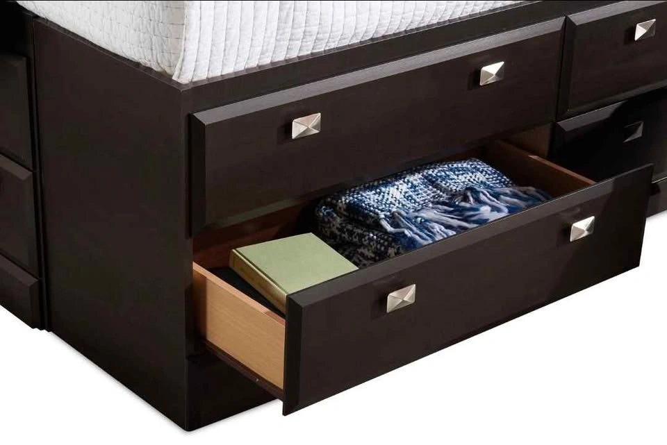 Yorkdale 12-Drawer Platform Bed with Headboard - photo 3