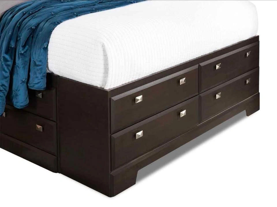 Yorkdale 12-Drawer Platform Bed with Headboard - photo 4