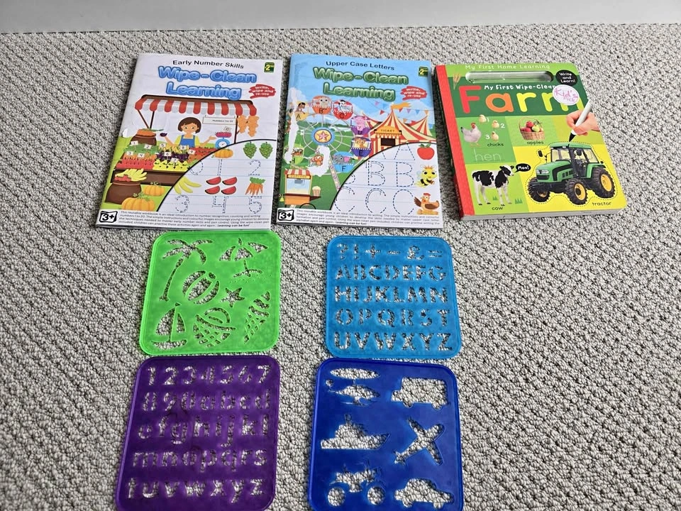 Kid Wipe Clean Books + Extras