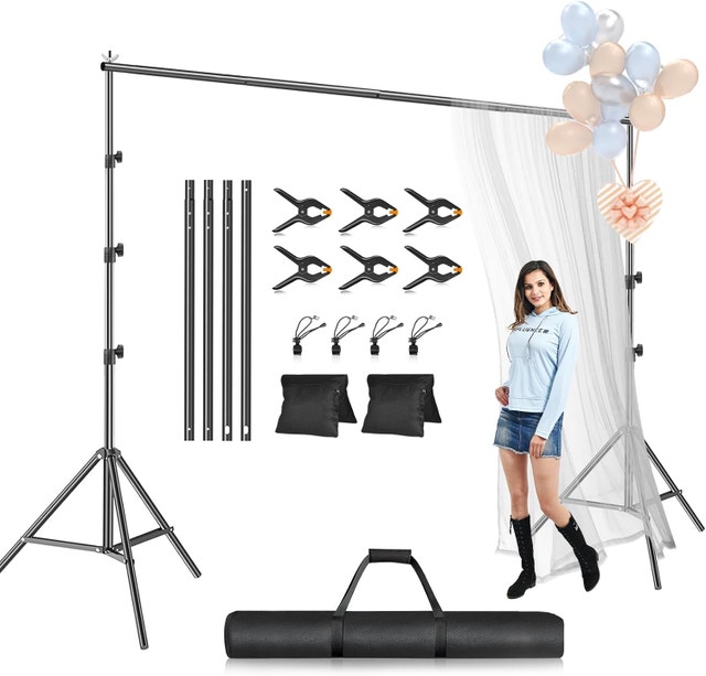 NEW EMART Photo Backdrop Stand Kit, 10 x 7 FT