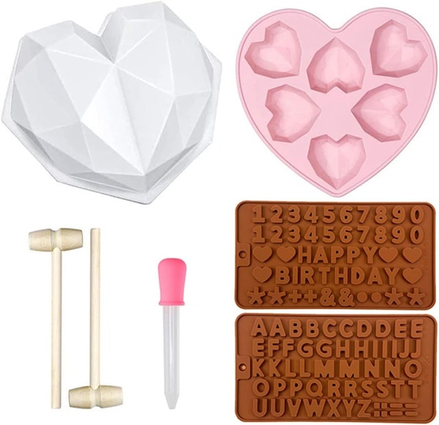 NEW Breakable Heart Chocolate Molds Kit (7 Pack)