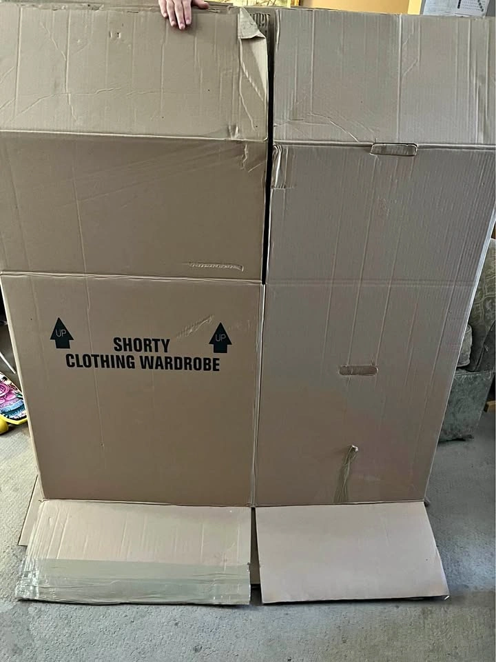 2 x Shorty Clothing Wardrobe Moving Box