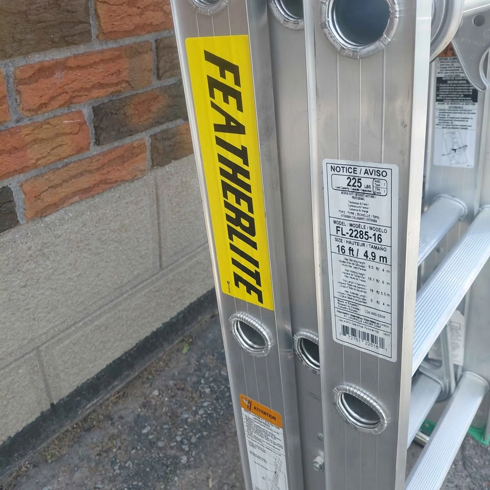 Featherlite FL-2285-16 16′ Medium Duty Aluminum 3-Section Ladder - photo 5
