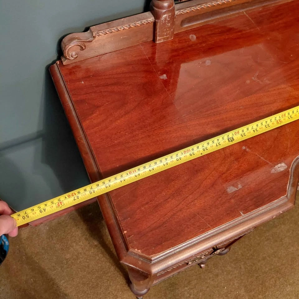 Vintage Wood Vanity with Mirror - photo 5