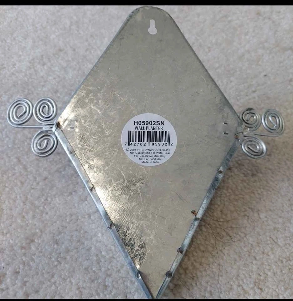 6 Pack Decorative Wall Planters - Hosley Galvanized - photo 2
