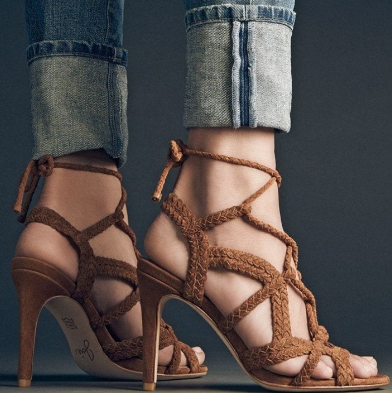 Suede Strappy Sandals - Brand New in Box (Never Worn) - photo 2