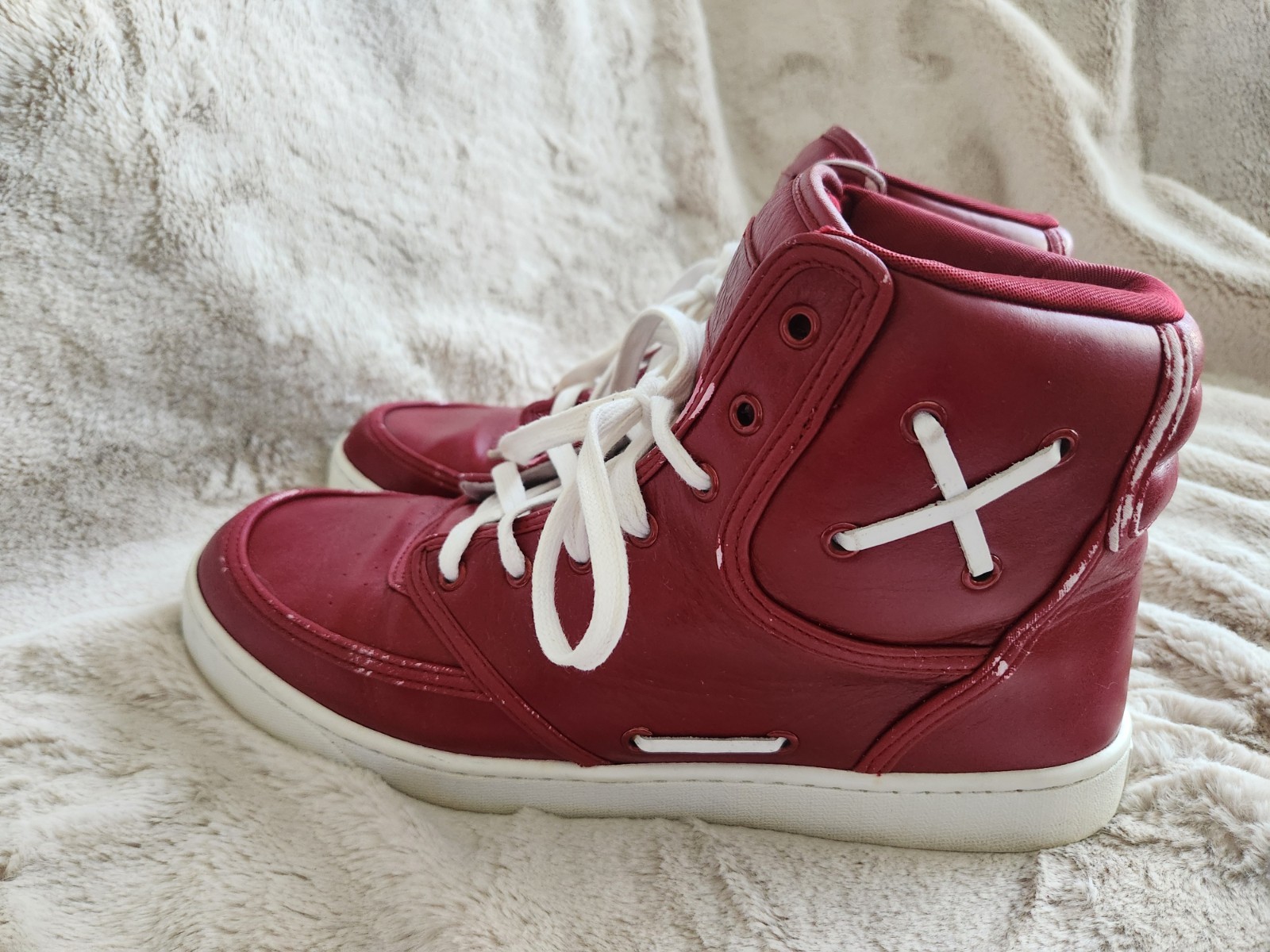 Greedy Genius Artillery Red Ocean Runner High Top Sneakers Mens - photo 3