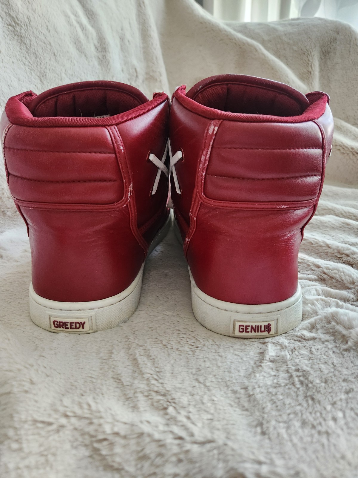 Greedy Genius Artillery Red Ocean Runner High Top Sneakers Mens - photo 4