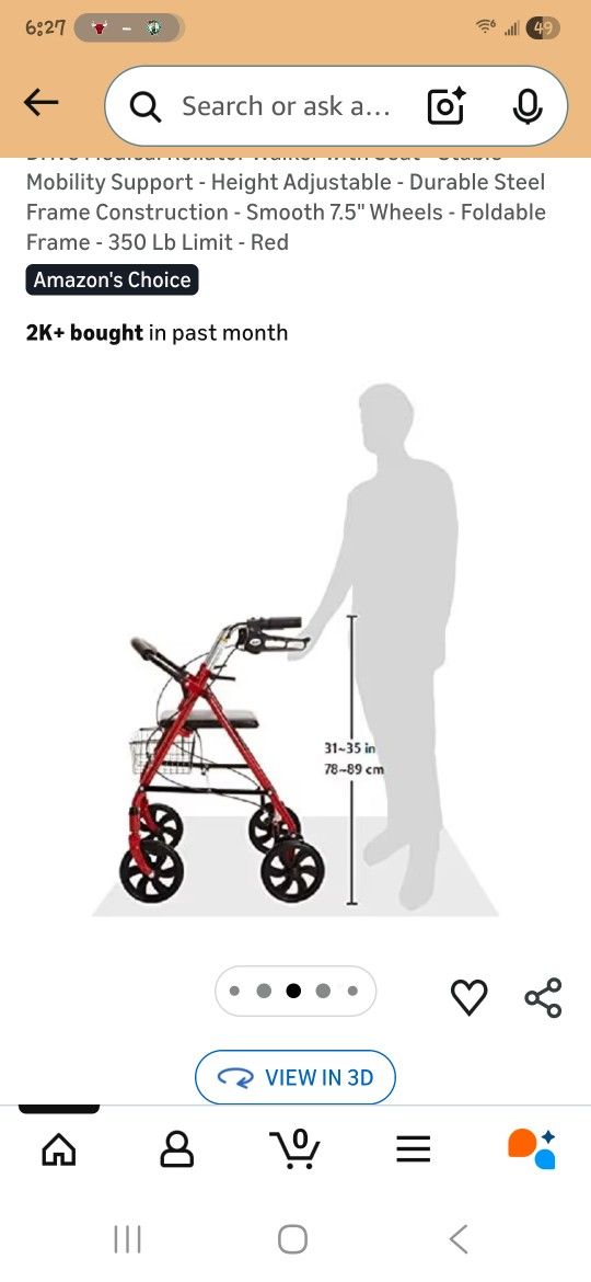 Walker with Seat (obo) - photo 2