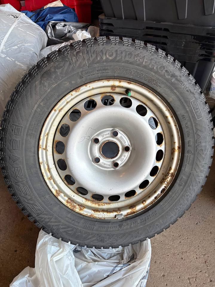 Studded winter tires