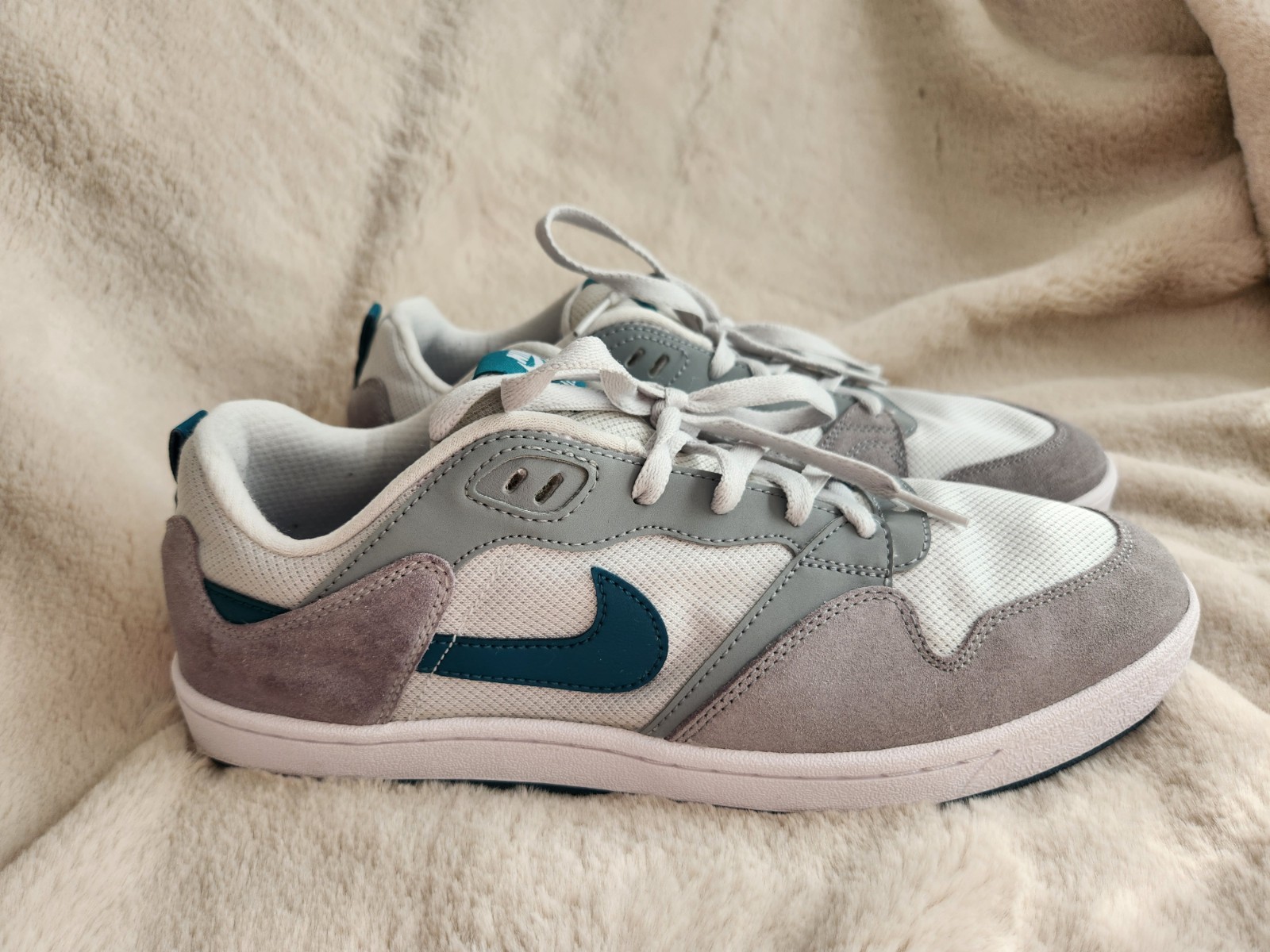 Nike Alleyoop SB Particle Gray Geode Teal - CJ0882-003 Mens Snea