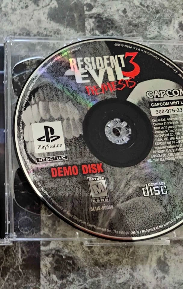 Resident Evil 3 Demo Disk PS1