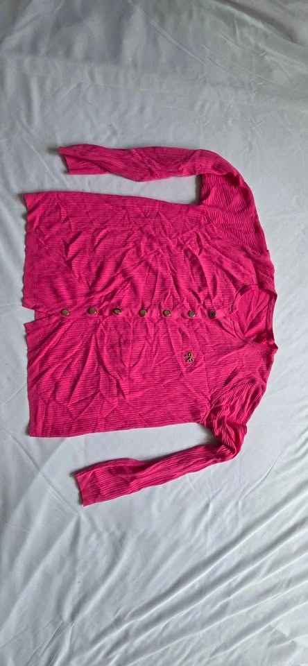 Ted Baker Pink Ribbed Knit Cardigan - photo 3